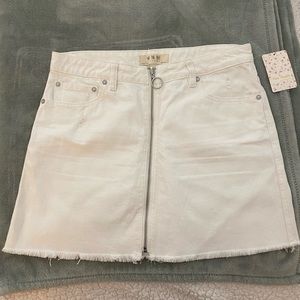 Free People Jean Skirt